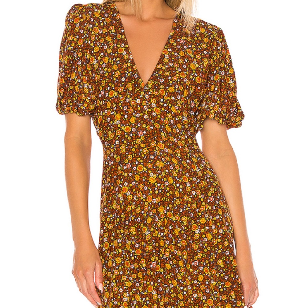 Ilia Mini Dress in Chocolate Nicasia Floral
